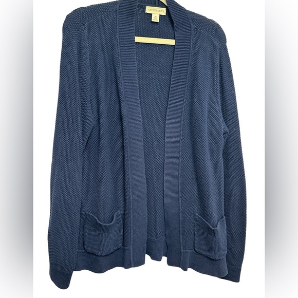 Appleseed’s 100% Cotton Blue Open Front Cardigan – Size M - Picture 4 of 6